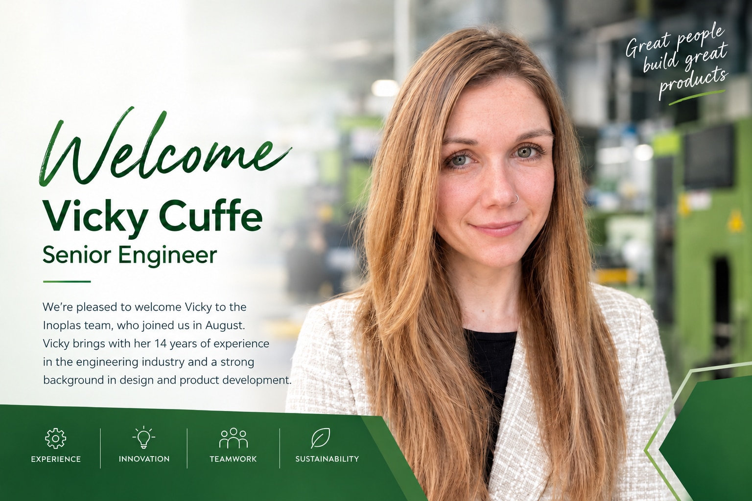 Vicky Cuffe - Senior Engineer